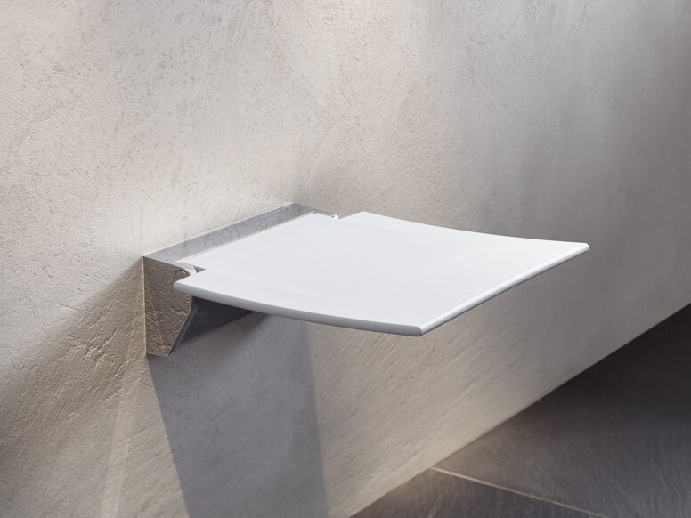 HEWI shower seat Chrome shower seat