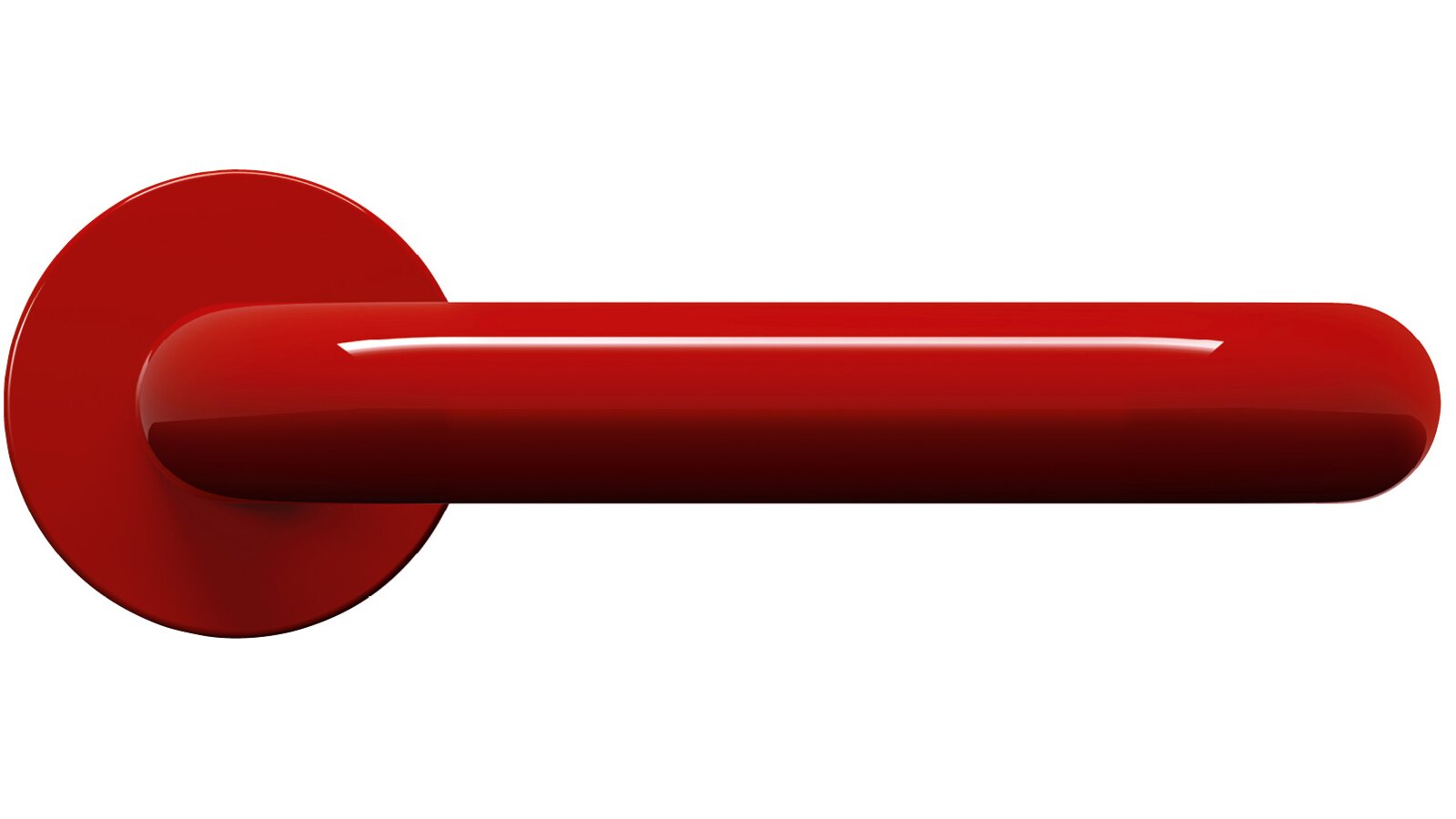 Lever handles from HEWI Lever handle in the colour red