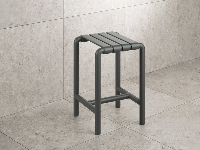 Hocker in Grau